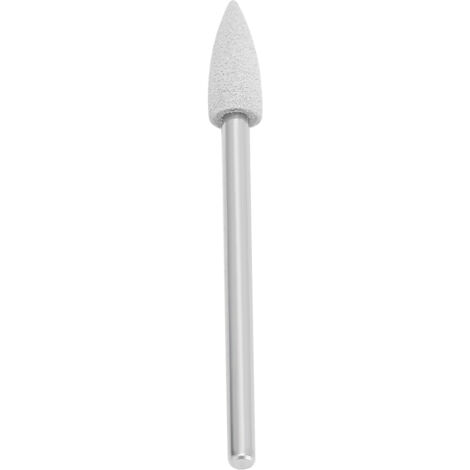 Fraises de polissage dentaire en caoutchouc silicone grain 240, accessoire de meulage et perçage dentaire, couleur argent blanc XS
