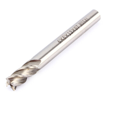 Fraises HSS 4 tailles pour CNC, queue droite, diamètre 4mm à 12mm