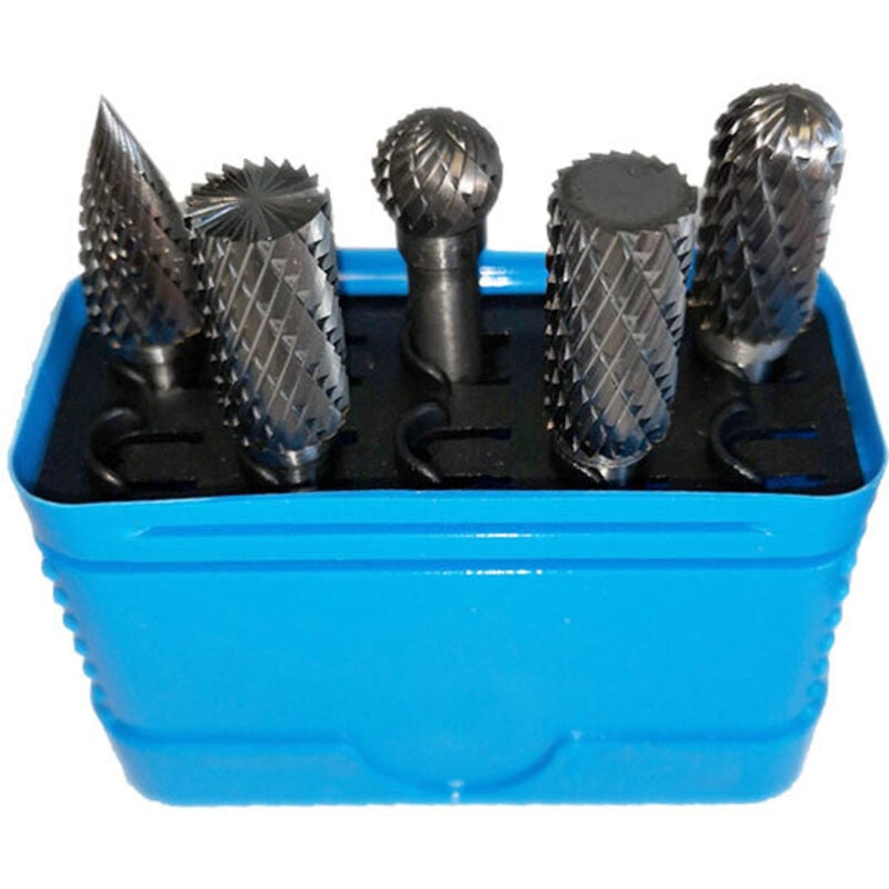 Fraises limes carbure de tungstene assortiment de 5 fraises ø 10mm
