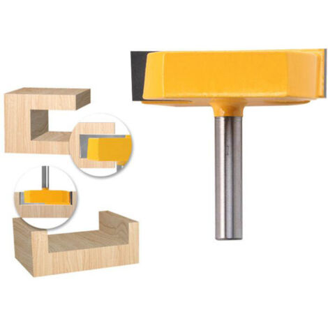 Fraises pour défonceuse plongeante, affleureuse et machine à profiler les broches, scalpel de nettoyage de sols, fraise à bois de 8 mm, machine à graver, fraise plate en carbure - RAPANDA