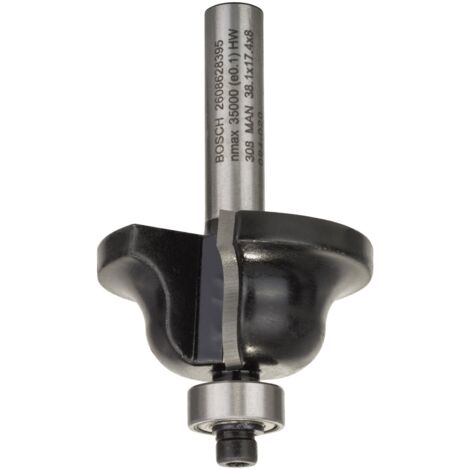 Fraises profilées Bosch B 8 mm R1 6,3 mm L 12,7 mm L 17,1 mm G 61 mm - 2608628395