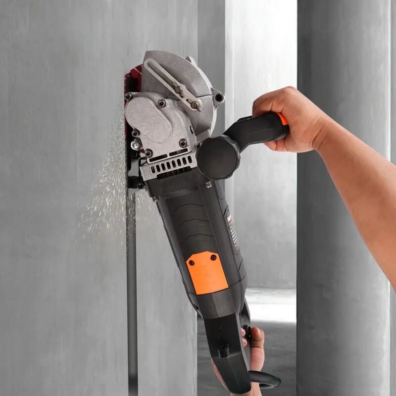 Senderpick - 113mm Fraiseuse électrique à rainures pour murs Fraiseuse à rainures pour murs Découpeuse de béton