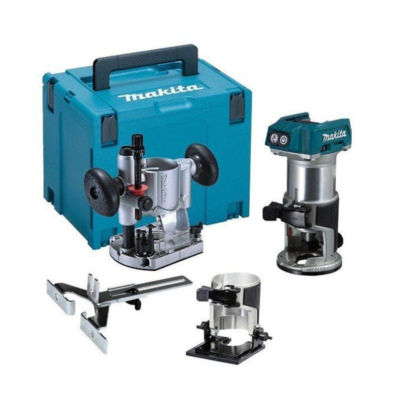 Affleureuse sans fil 18V Li-Ion BL (Machine seule) sans base déportée - MAKITA DRT50ZJX2