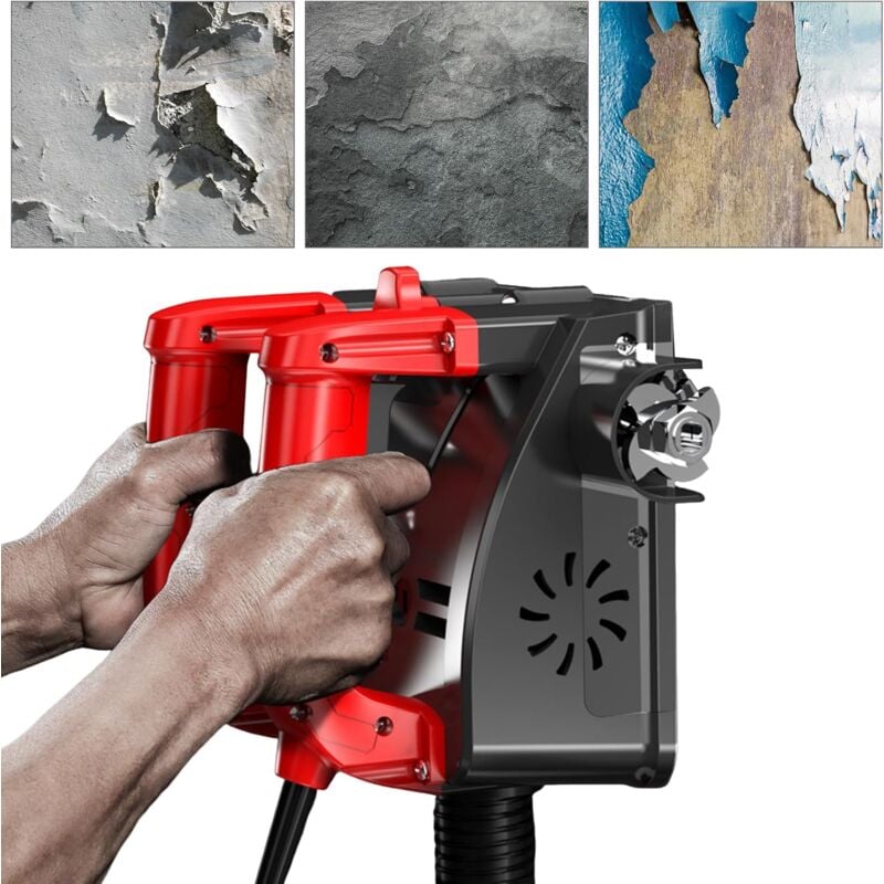 Gojoy - Fraiseuse à rouleaux 1200W, fraiseuse à béton, fraiseuse de rénovation, fraiseuse murale, fraiseuse à chape 3000 tr/min