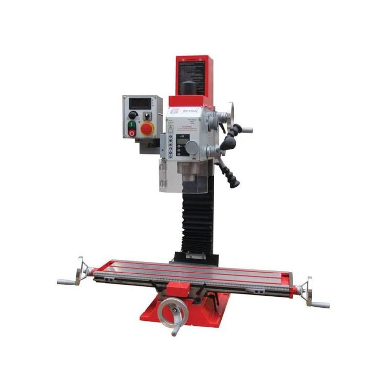 Holzmann - Fraiseuse verticale métal inclinable affichage digital d. 25 mm - 230V - 700W