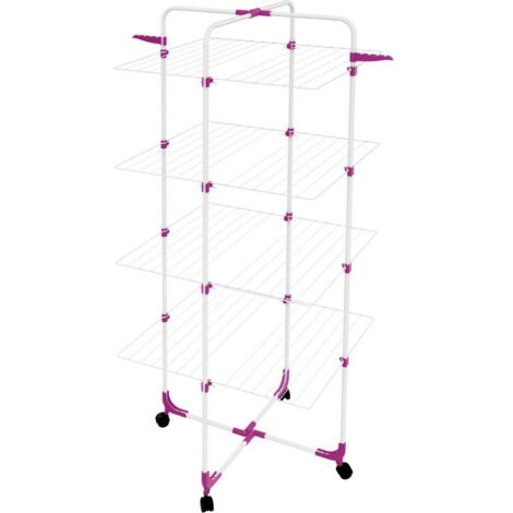 Framar Stendino a Torre Plus 4 Piani in Acciaio Verniciato 68x68x167cm