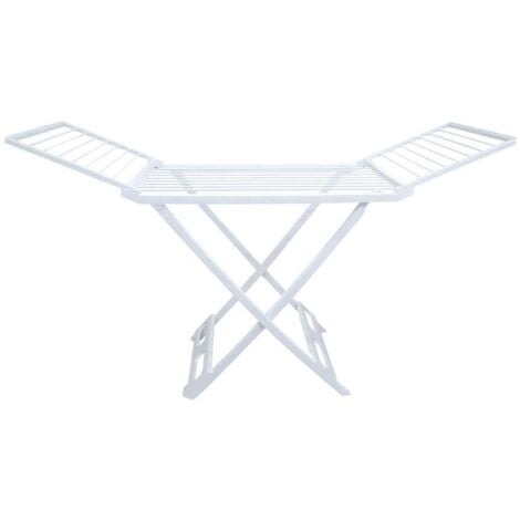 Framar Stendino per Bucato Levante in Resina Bianca 180x95 cm con Rotelle