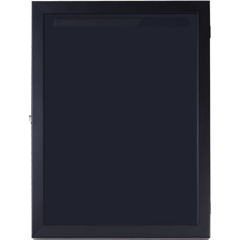 Frame box T-frame cadre nielsen cadre pour maillot porte acrylique doublure interne feutre 60L x 7l x 80H cm noir