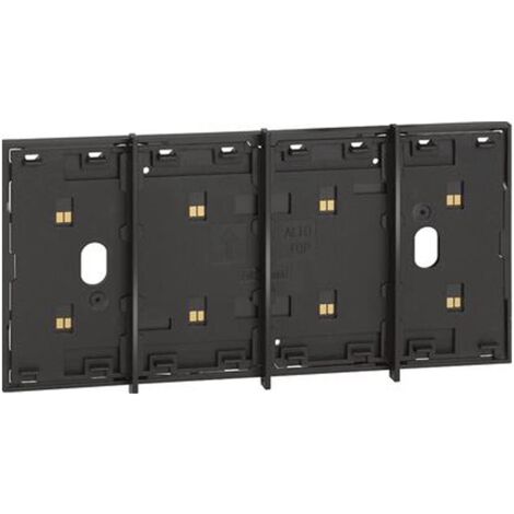 Frame Elettrificato Bticino Living Now 4 moduli Nero KG8104