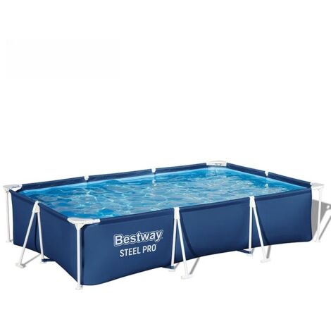 Frame Pool rechteckig robust Garten Schwimmbecken