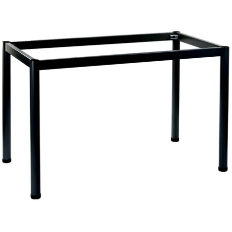 Frame Schreibtisch- oder Tischgestell mit Rundbein NY-A057/196/O - 196x76 cm, schwarz