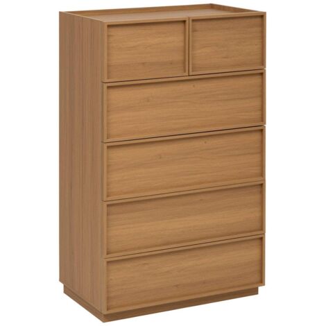 Framy cómoda alta 6 cajones madera oscura - 5five