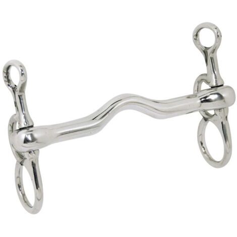 Francesina con collo ad oca in acciaio inox piena 14 mm e barbozzale 13,5 cm