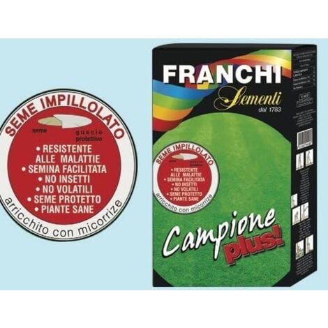 FRANCHI SEMI SEMENTI PER PRATO GIARDINO CAMPIONE PLUS CONFEZIONE 1 KG (01291)
