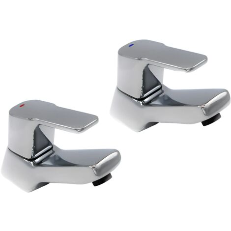 Francis Pegler Castillo Basin Taps Pair Lever Chrome