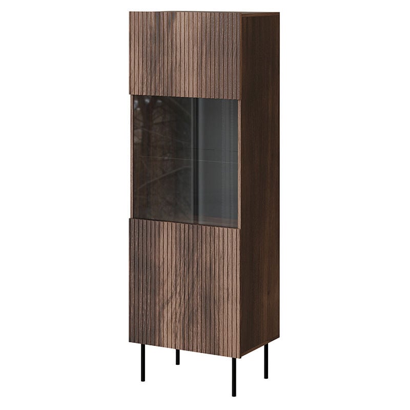 Bestmobilier - Franco - vitrine - bois - 183 cm - bois