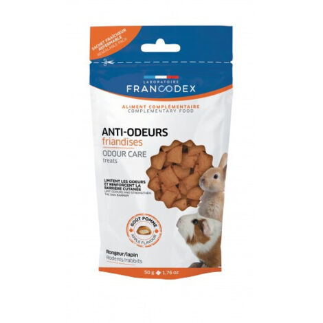 FRANCODEX Anti-Haarballen-Leckerlis für Kaninchen 50g