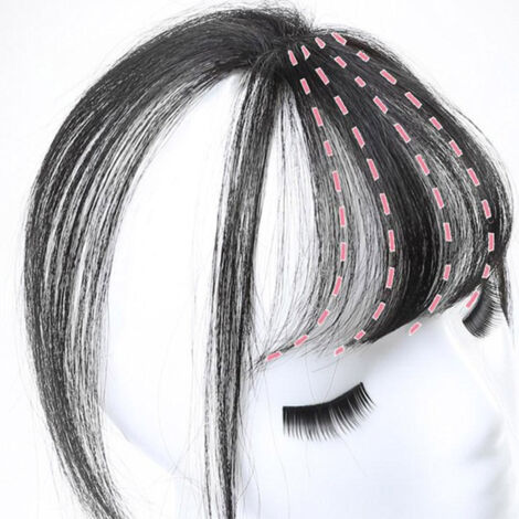 Frange 3D Clip-Ins pour Cheveux, Extension Frontale Naturelle et Invisible