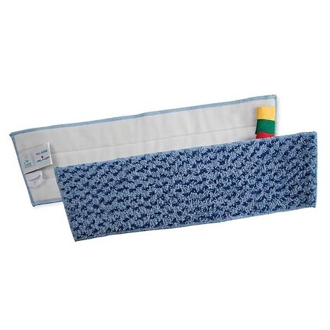 Frange de lavage à scratch 40 cm – Microfibre pour nettoyage en profondeur – Système de fixation ruban à sangle – Filmop