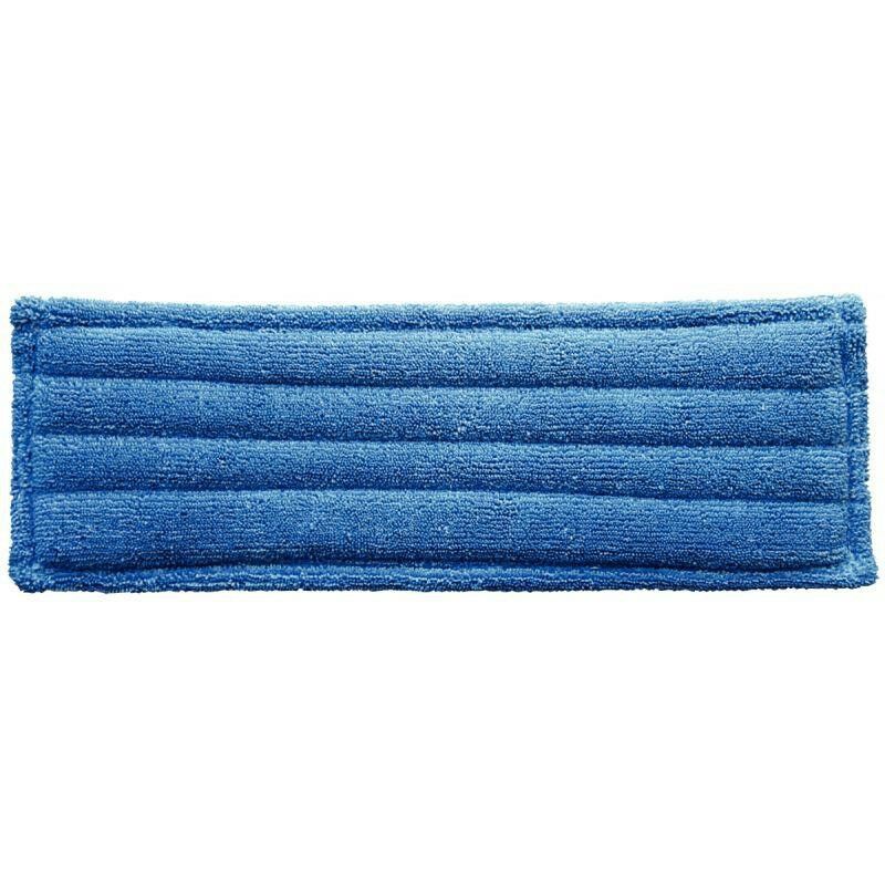 Frange à languette/poche 43 cm en microfibre - bleu
