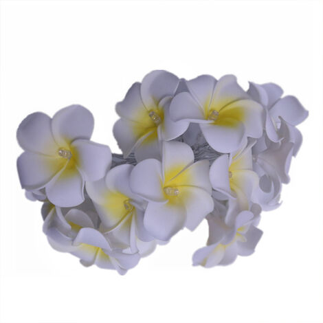 Frangipani-Lichterketten, batteriebetrieben, künstliche Frangipani, Weihnachtsfeier, Familienhochzeit, Strand