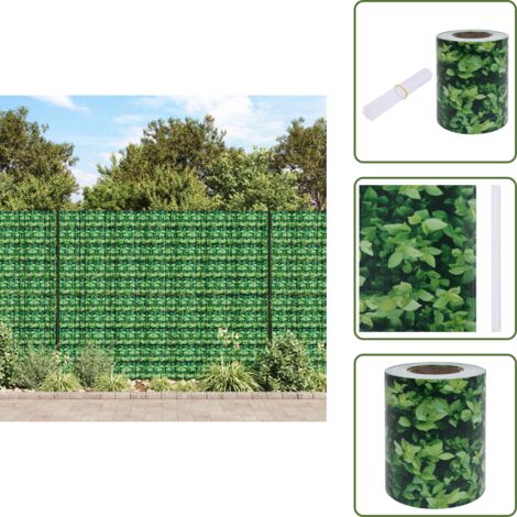 Frangivento - vidaXL Recinzione Frangivento da Giardino PVC 70x0,19 m Verde - Tettoia ombreggiante