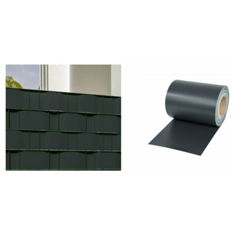 FRANGIVISTA BALCONE PVC C/CLIP FISS.19x3500 ANTRACITE - BIACCHI G.