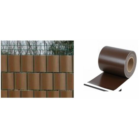 frangivista con clip finecorsa essenza in poliestere marrone 350x19 cm