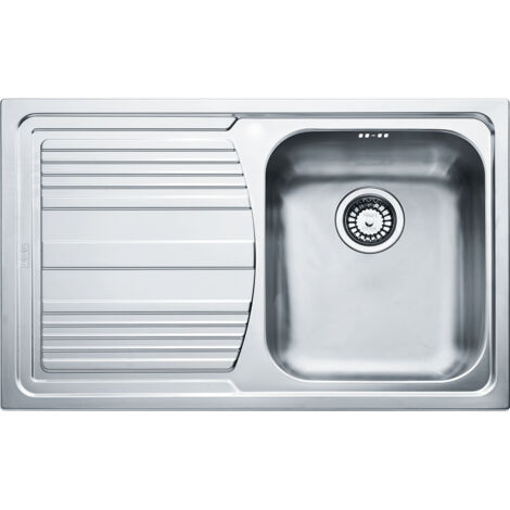 Franke 101.0086.233 lavello da cucina 1 vasca a destra ad incasso 79x50 cm acciaio inox modello logica line dekor lll 611