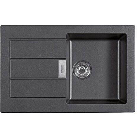 Franke 114.0181.973 Lavello da Incasso Sirius Sid 611-78 Tectonite, Nero
