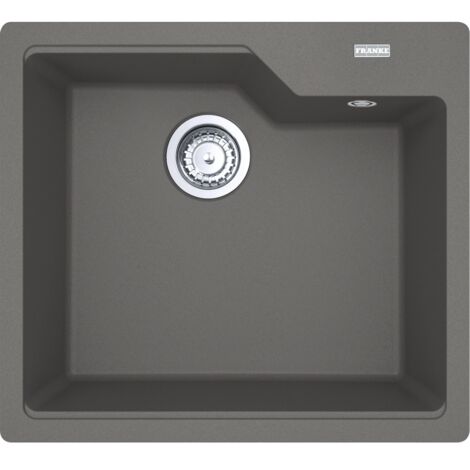 Franke 1140686797 Lavello 1 Vasca ad incasso, Serie URBAN UBG 610-56, 56 cm, Fragranite Stone Grey