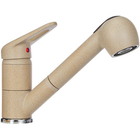 Franke 1150030732 740 - Rubinetto Ad Alta Pressione Con Doccetta Estraibile, Beige