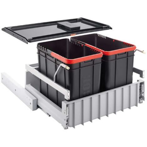 Franke Abfalltrennsysteme - Abfalleimer 300-60 Duo, eingebaut 121.0150.143
