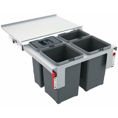 Franke Abfalltrennsysteme - Abfalleimer Garbo 60-4, eingebaut 121.0200.676