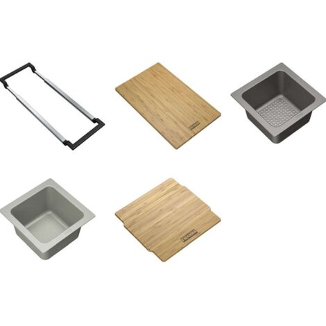 Franke Accesorios - Kit ALL-IN 2, juego de 5 accesorios de fregadero 112.0655.482