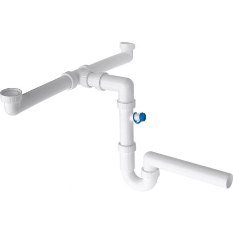 Franke Accessoires - Siphon d'économie d'espace, blanc 112.0167.983