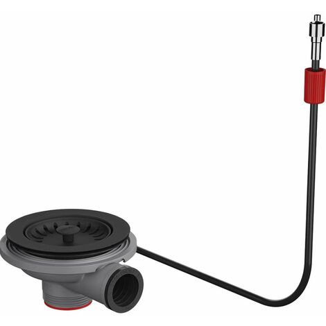 Franke Accessori - Piletta girevole a setaccio Colorline, nero opaco 112.0656.939