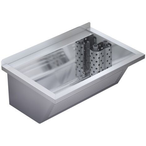 Franke Allemagne Franke evier de lavage CA210/2N 75x35,4x50cm Évacuation a droite, acier inoxydable sans soudure 2030045