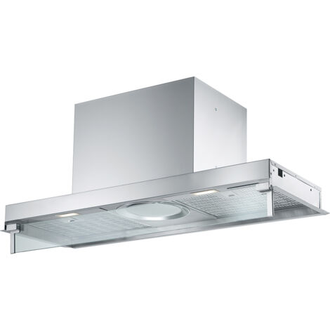 Franke ATMOS 904. Potenza massima di estrazione: 455 m³/h, Tipo di estrazione: Aspirante, Classe di efficienza dinamica del fluido: B. Tipo: Integrato, Colore del prodotto: Acciaio i... - 305.0504.066