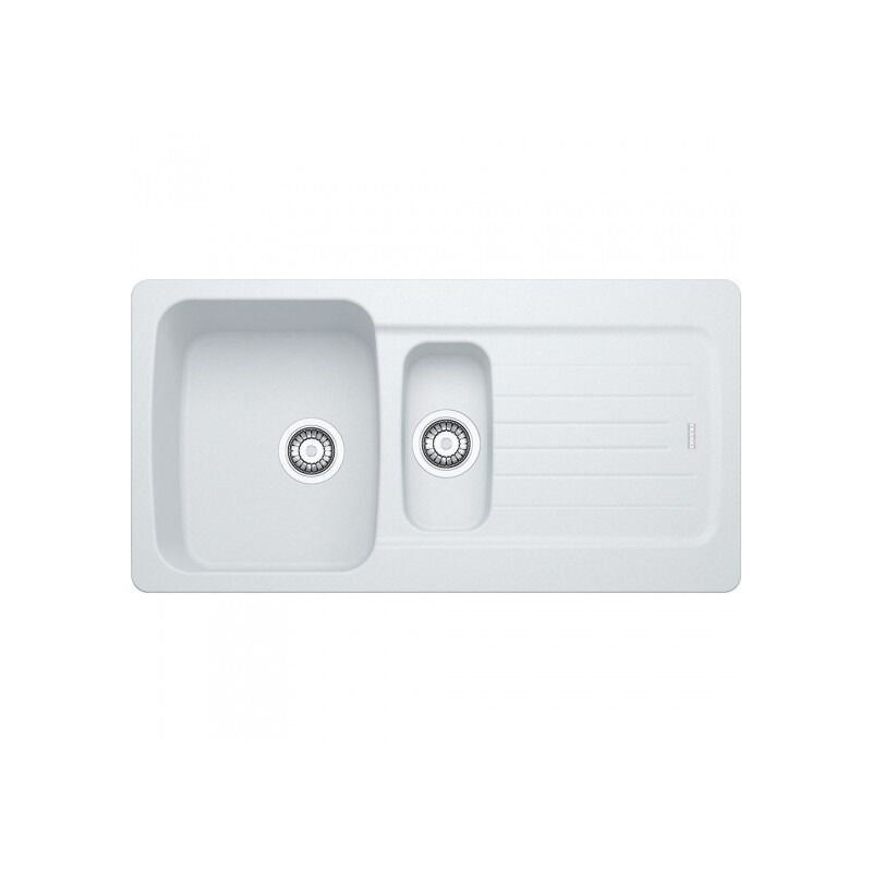 Franke Aveta AVD 651 1.5 Sink 97x50cm with drainers, reversible, Fradura, White (AVD651B)