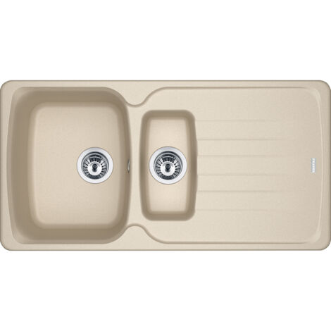 Franke AZG 651. Tipo di lavello: Lavello montato su piano, Forma del lavandino: Rettangolare, Colore del prodotto: Beige. Larghezza: 970 mm, Profondità: 500 mm, Altezza: 210 mm - 114.0490.274
