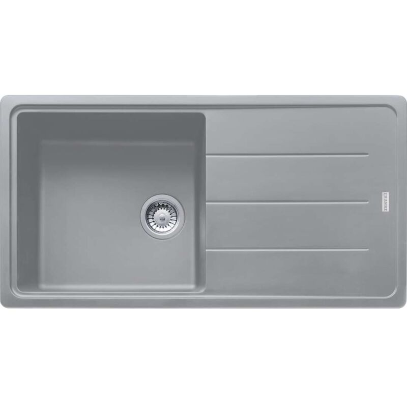 Basis Bfg 611-97 Spüle 97x50cm Mit Umkehrbarer Abtropffläche, Fragranit +, Steingrau (bfg611-97sk) - Franke