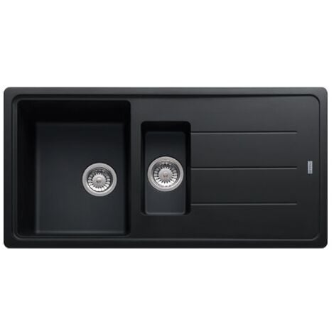 Franke Basis BFG 651 Sink 97x50cm with 1.5 bowl and reversible drainer, Fragranit +, Onyx (BFG651ON)
