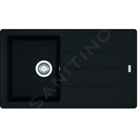 Franke Basis - Évier en fragranit BFG 611-86, 86x50 cm, noir mat 114.0661.512