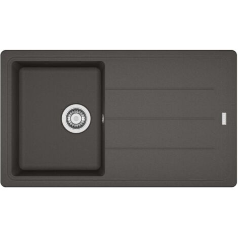 Franke Basis - Fregadero de fragranite BFG 611-86, 86x50 cm, gris pizarra 114.0713.946