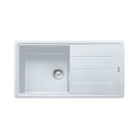 Franke Boston BFG 611-97. Colore del prodotto: Bianco, Numero di vasche per lavello: 1 ciotole, Dimensioni prima vasca (LxL): 450 x 420 mm. Larghezza: 970 mm, Profondità: 500 mm, Lar... - 114.0276.119