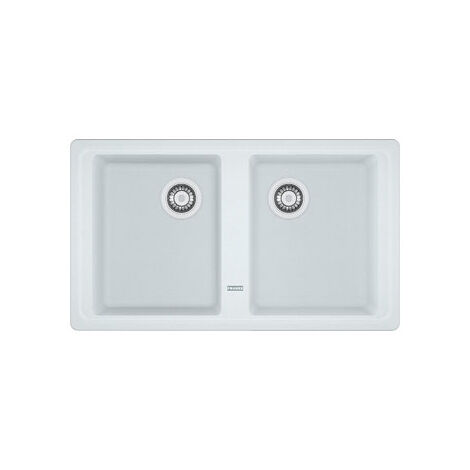Franke Boston BFG 620. Colore del prodotto: Bianco, Numero di vasche per lavello: 2 ciotole, Dimensioni prima vasca (LxL): 337 x 420 mm. Larghezza: 860 mm, Profondità: 500 mm, Larghe... - 114.0276.152