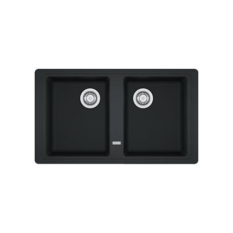 Franke Boston BFG 620. Colore del prodotto: Nero, Numero di vasche per lavello: 2 ciotole, Dimensioni prima vasca (LxL): 337 x 420 mm. Larghezza: 860 mm, Profondità: 500 mm, Larghezz... - 114.0276.140