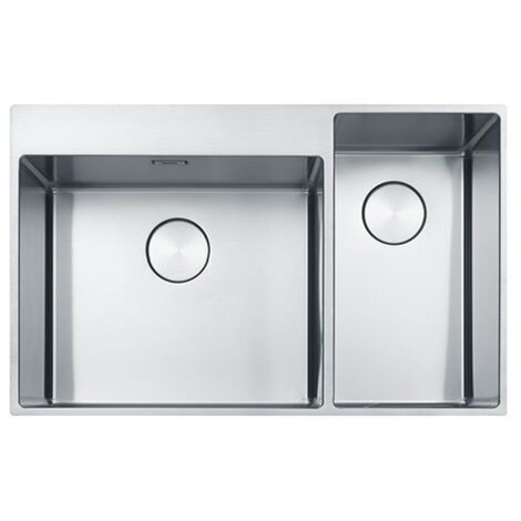 Franke BXX 220-50-27. Tipo di lavello: Lavello ad incasso, Forma del lavandino: Rettangolare, Materiale del lavandino: Acciaio inox. Larghezza: 510 mm, Lunghezza: 820 mm - 127.0586.160