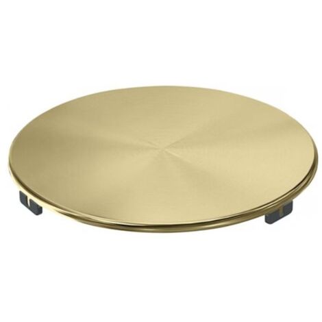 Franke – Cache-bonde rond PVD Reflet d'Or – Finition élégante pour éviers en inox et fragranite – Mécanisme de bonde – Diamètre 90mm